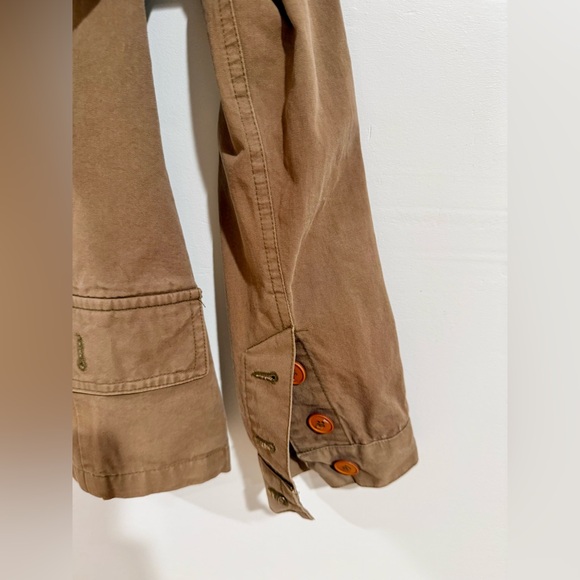 Comptoir des Cotonniers Brown Utility Jacket – Cotton Workwear Style – Size 36/S - Picture 7 of 11